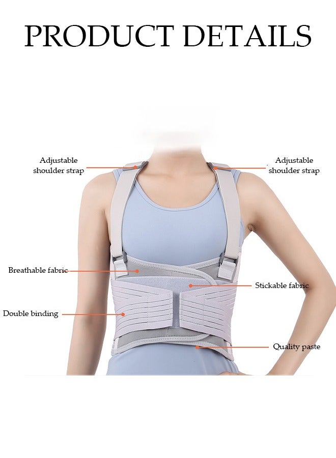 Back Brace Posture Corrector, Adjustable Back Corrector and Lightweight, Back Posture Brace Lumbar Support Shoulder, Lower Upper Back, Full Back Supporter