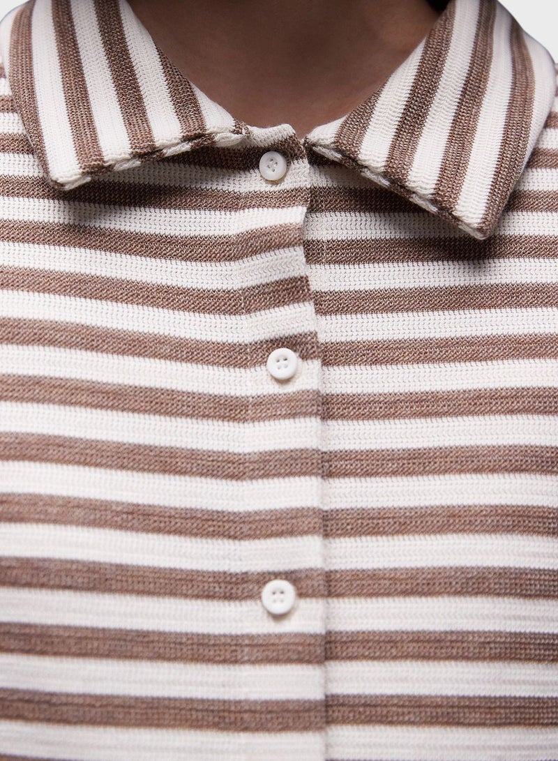 Striped Button Down Shirt