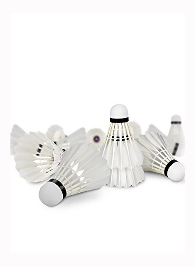 Pack of 12 Badminton Feather Shuttlecock