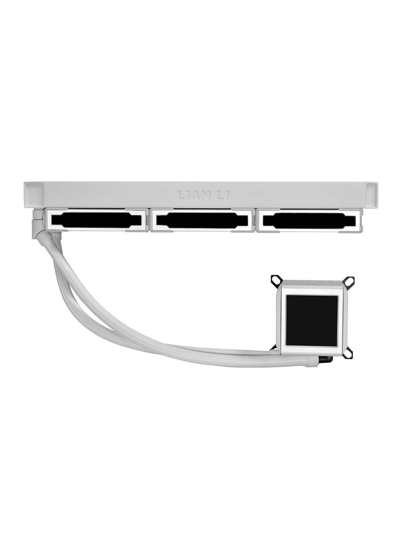 Galahad II LCD 360 AIO CPU Liquid Cooler with 120mm SL Infinity Fans, 2.88” IPS LCD Screen, Asetek 8th Gen 3600 rpm Pump, 2450 RPM Fan Speed, 79.9 CFM Airflow, White | G89.GA2ALCD36INW.00