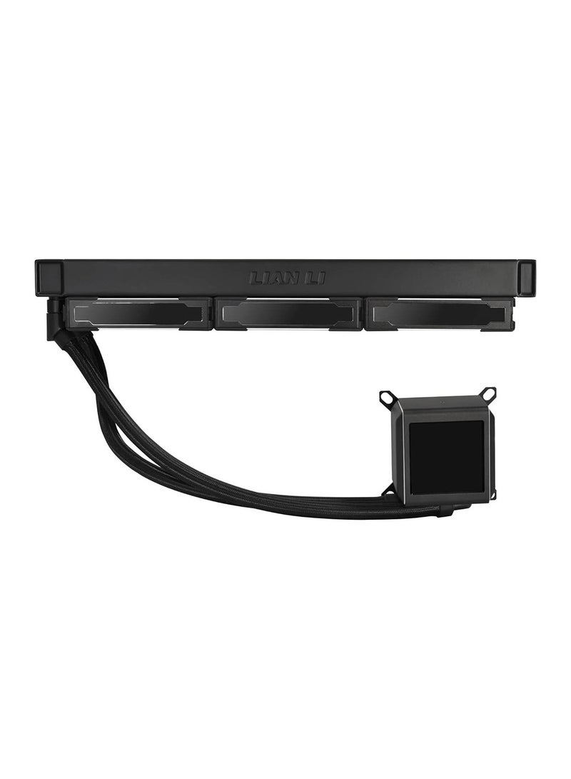 Galahad II LCD 360 AIO ARGB CPU Liquid Cooler with 120mm SL Infinity Fans, 2.88” IPS LCD Screen, Asetek 8th Gen 3600 RPM Pump, 2450 RPM Fan Speed, 79.9 CFM Airflow, Black | G89.GA2ALCD36INB.00