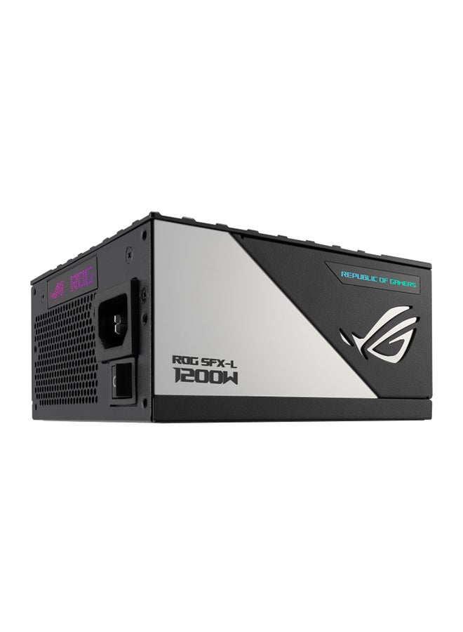 ROG LOKI SFX-L 1200W 80Plus Titanium Power Supply, Compact Form Factor, PCIe Gen 5.0 Ready, Future Ready, ARGB-Illuminated Fan & Aura Sync, 100-240Vac | 90YE00N0-B0NA00 Black