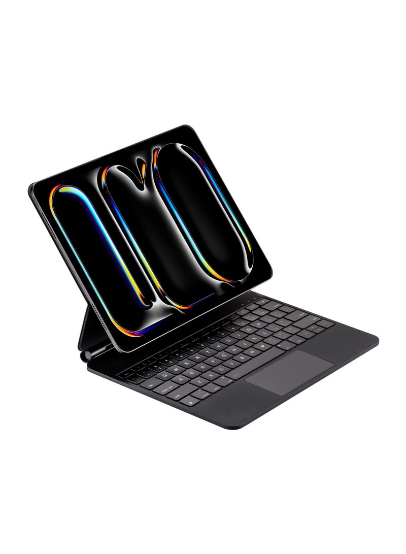 Magic Keyboard Case for iPad Air 13-Inch M2 (2024) iPad Pro 12.9 3rd 4th, 5th gen ( with Backlit Keys, Trackpad, and Adjustable Viewing Angles