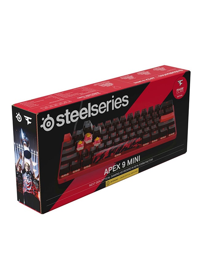 SteelSeries Apex 9 Mini Gaming Keyboard - Faze Clan Edition