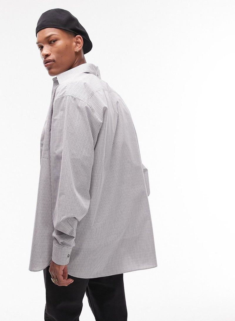 Checked Grid Regular Fit Shirt