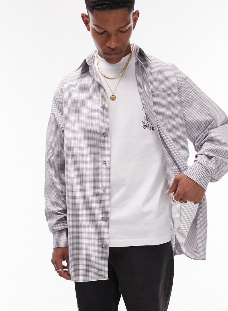 Checked Grid Regular Fit Shirt