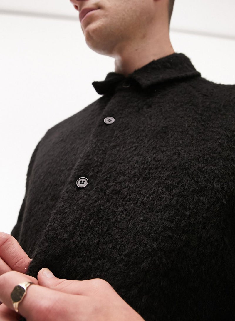 Essential Boiled Wool Regular Fit Shirt