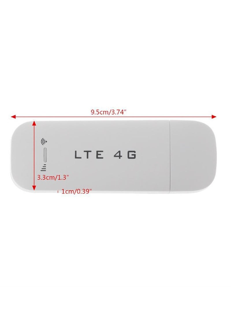 Portable 4G USB Wifi Dongle Modem with SIM Slot 150Mbps Mobile Hotspot for Car and Travel