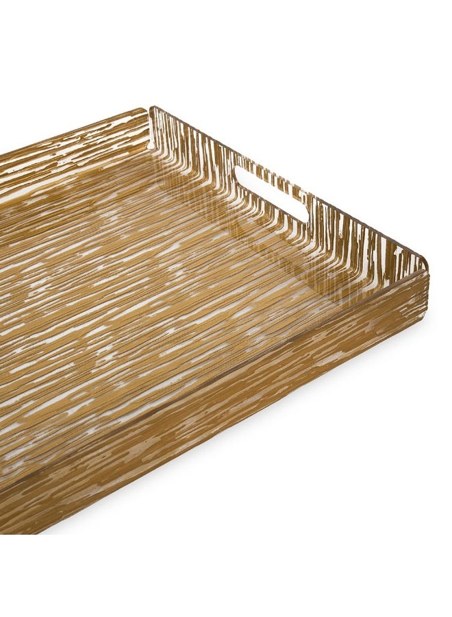 Vague Tray Bark Golden/56X40Cm