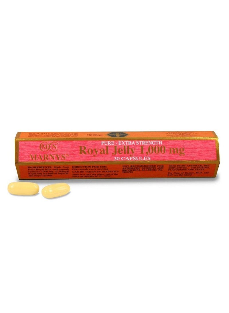 Marnys Royal Jelly 1000mg Capsules 30's