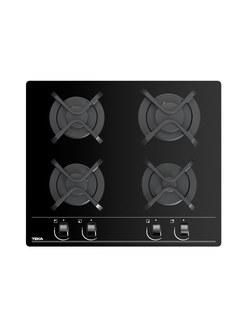 60cm Gas on Glass Hob With Frontal Ergonomic Knobs GBC 64000