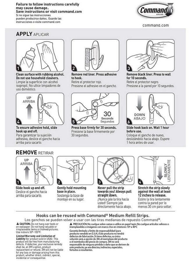 Plastic Designer Hooks Bp1Ptf Medium White 4 Hooks