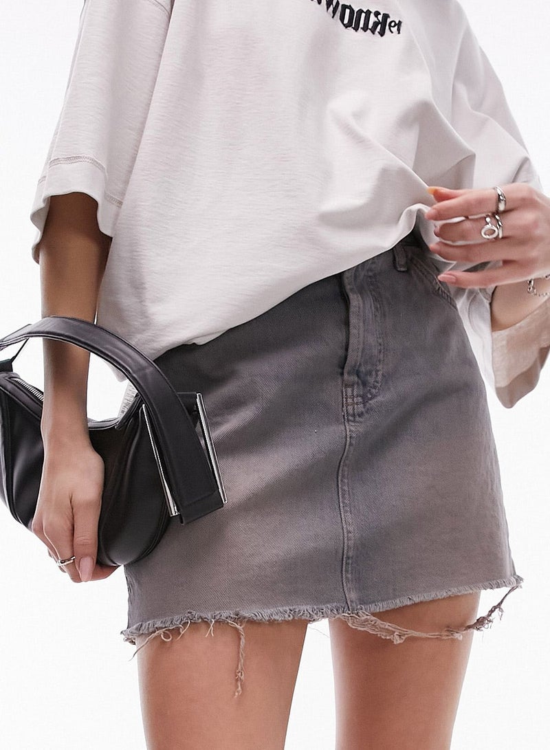 Denim Mini Skirt