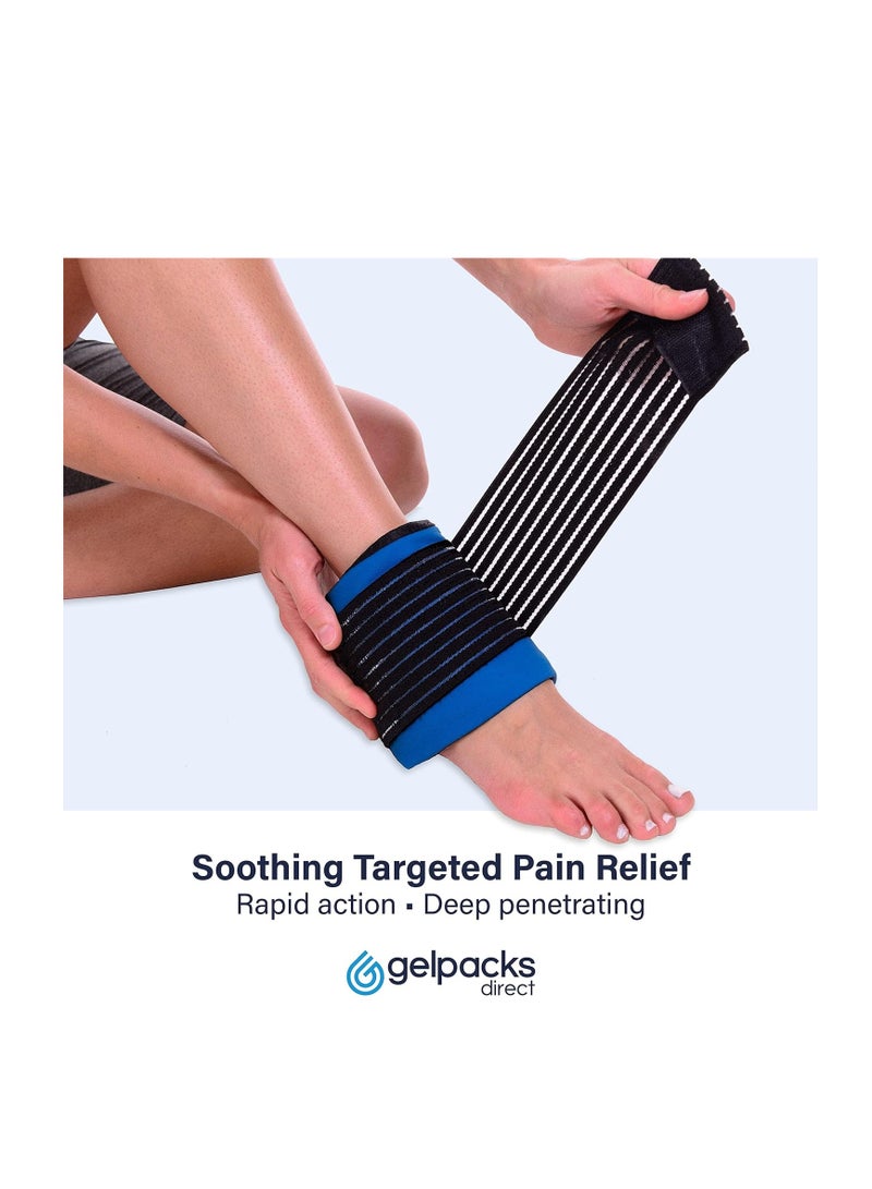 Versatile 3-in-1 Reusable Gel Ice Pack for Sports Injuries, Muscle Pain Relief & Sciatica - Flexible Hot & Cold Therapy for All Body Areas