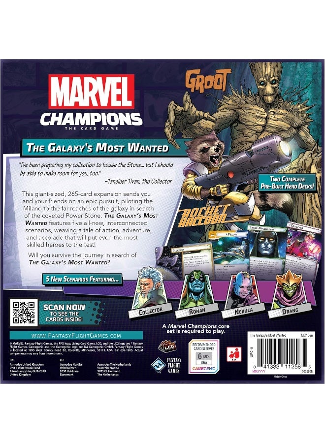 Marvel Champions The Card Game Galaxy'S Most Wanted Campaign Expansion