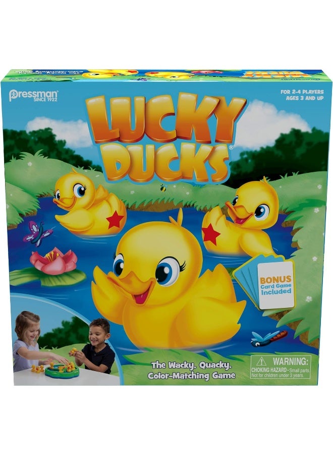 Lucky Ducks - The Memory and Matching Game That Moves - Includes A Fun Pop Make-A-Match Card Game