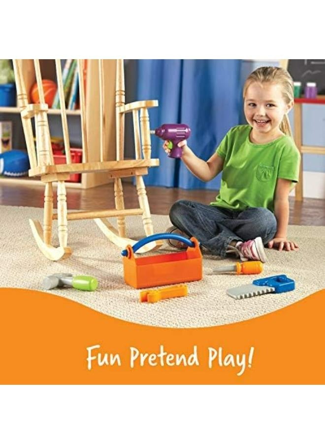 New Sprouts Fix It! Fine Motor Tools For Toddlers Pretend Play Toy Tool Set Outdoor Toys 6 Piece Ages 2+ Multi-Color