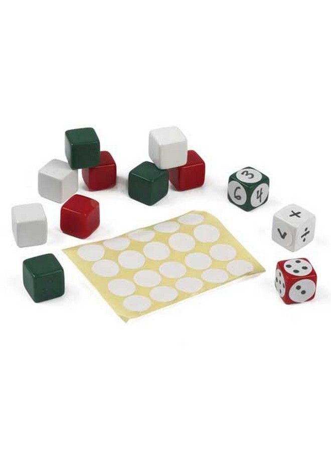 Blank Dice And Labels Set Of 12