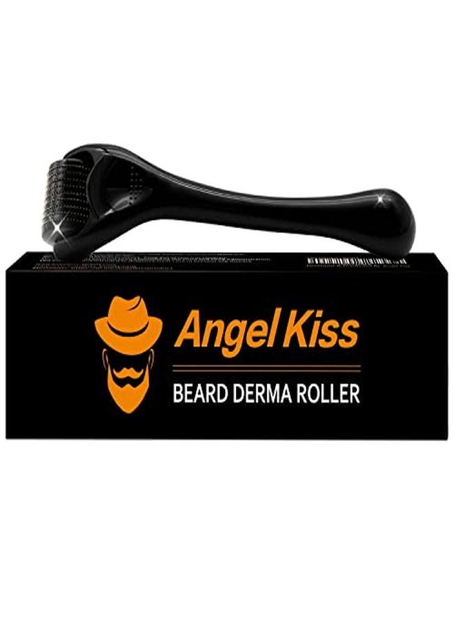 A Roller For Beard Growth For Men,Titanium Microneedling Roller For Patchy Hair Beard Growth For Home W/Storage Case