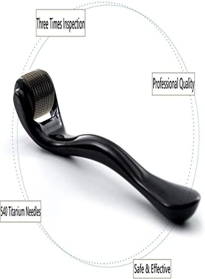 A Roller For Beard Growth For Men,Titanium Microneedling Roller For Patchy Hair Beard Growth For Home W/Storage Case