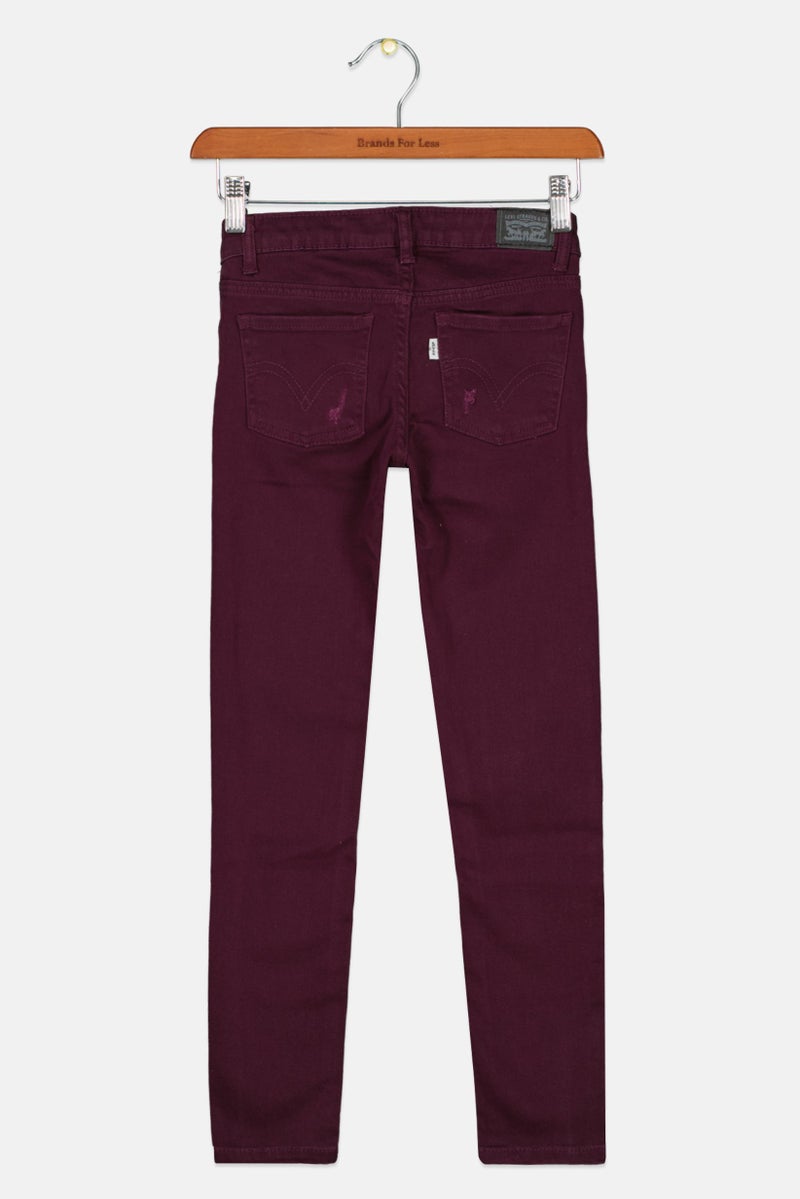 Kids Girls Super Skinny Jeans, Purple