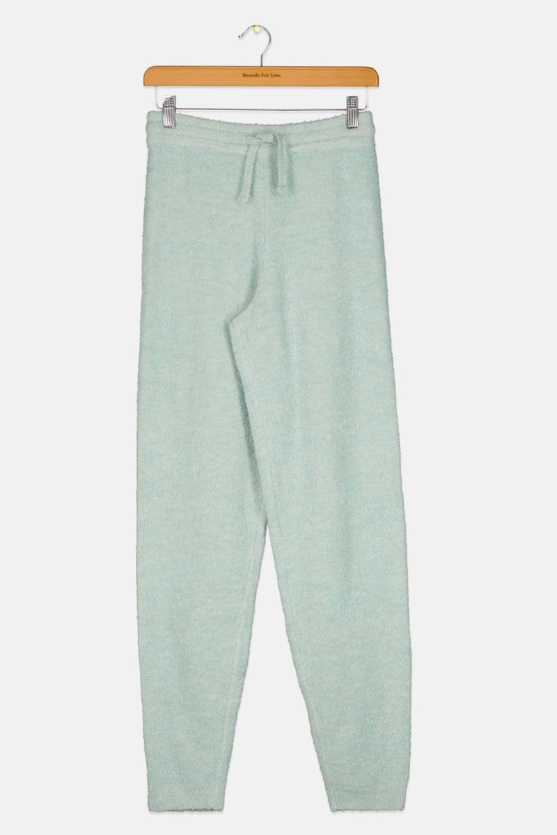 Kids Girl Textured Pants, Mint Green