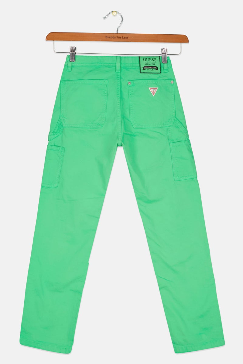 Kid Girl Solid Pants, Green