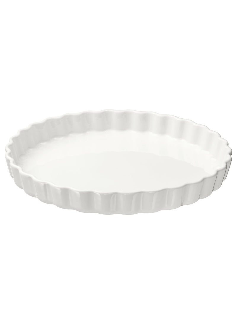 Off-White Pie Dish Classic Elegance for Baking Perfect Pies 32 cm