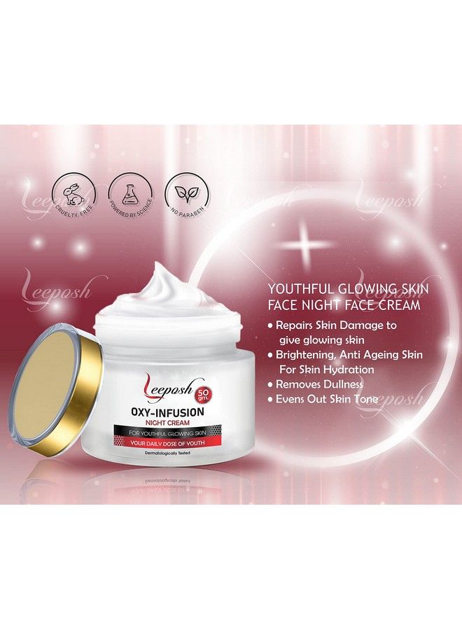 Oxyinfusion Night Cream Hyaluronic Acid Face Cream Natural Face Cream Instant Skin Hydrator Plump Lines Fda Approved