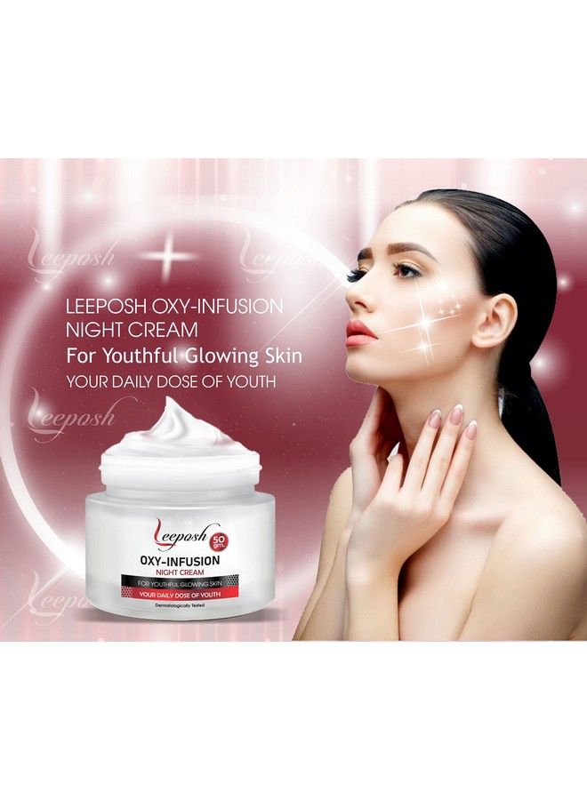 Oxyinfusion Night Cream Hyaluronic Acid Face Cream Natural Face Cream Instant Skin Hydrator Plump Lines Fda Approved