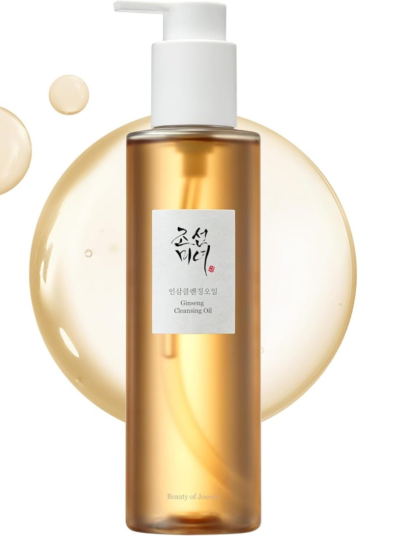 Ginseng Cleansing Oil - Deep Cleansing and Nourishing Face Oil - 210ml - Removes Makeup, Impurities, and Excess Oil & Hydrating and Revitalizing Skin for a Smooth, Radiant Complexion 210ml