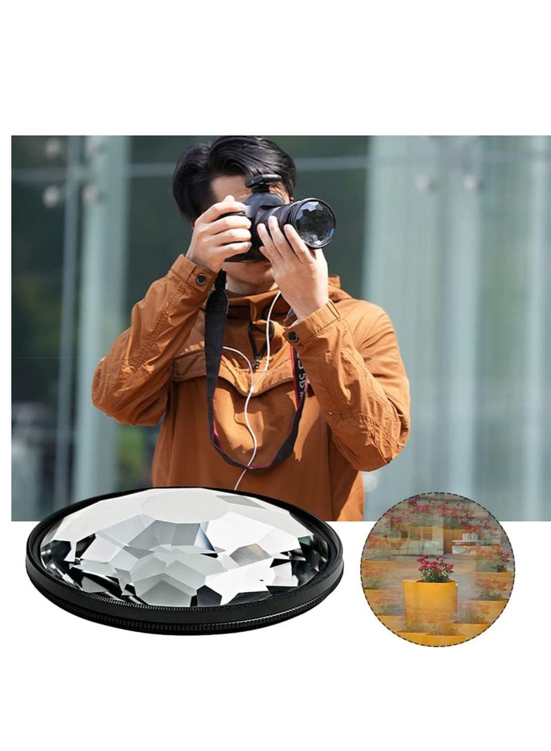 77mm Crystal Clear Lens Filter Essential for Stunning SLR Photography Capture Gorgeous Images with Kaleidoscope Effect