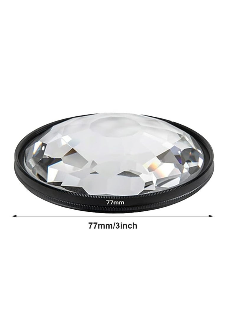 77mm Crystal Clear Lens Filter Essential for Stunning SLR Photography Capture Gorgeous Images with Kaleidoscope Effect