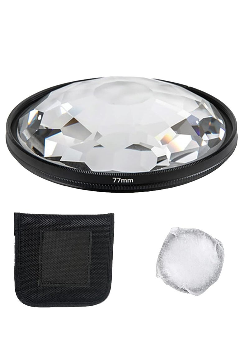 77mm Crystal Clear Lens Filter Essential for Stunning SLR Photography Capture Gorgeous Images with Kaleidoscope Effect