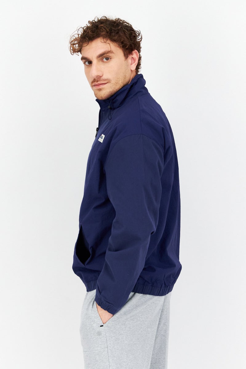 Men Sportswear Fit Long Sleeves Training Jackets, Navy