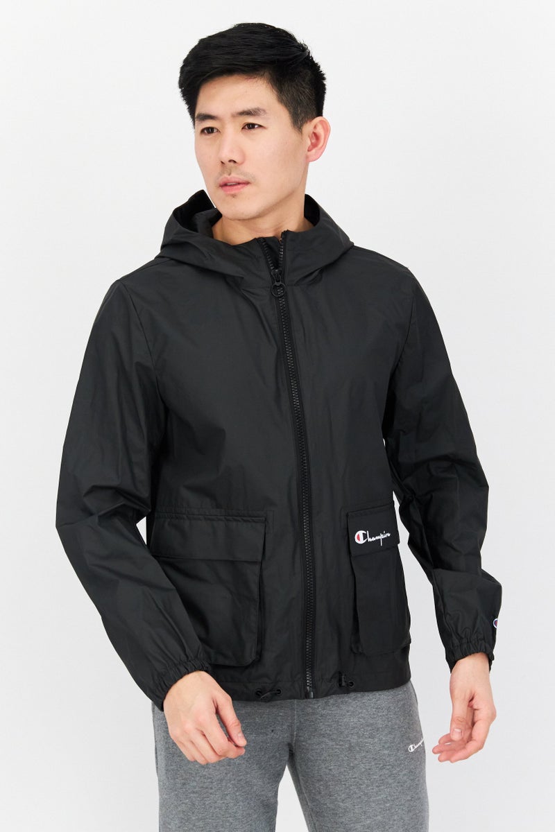 Men Sportswear Fit Training Jacket, Black