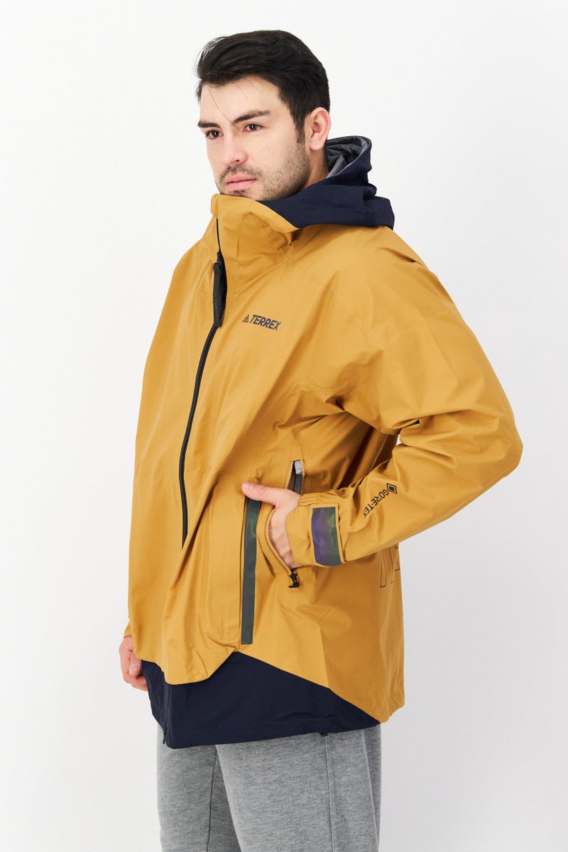 Men Sportswear Fit Brand Logo Training jacket, Brown