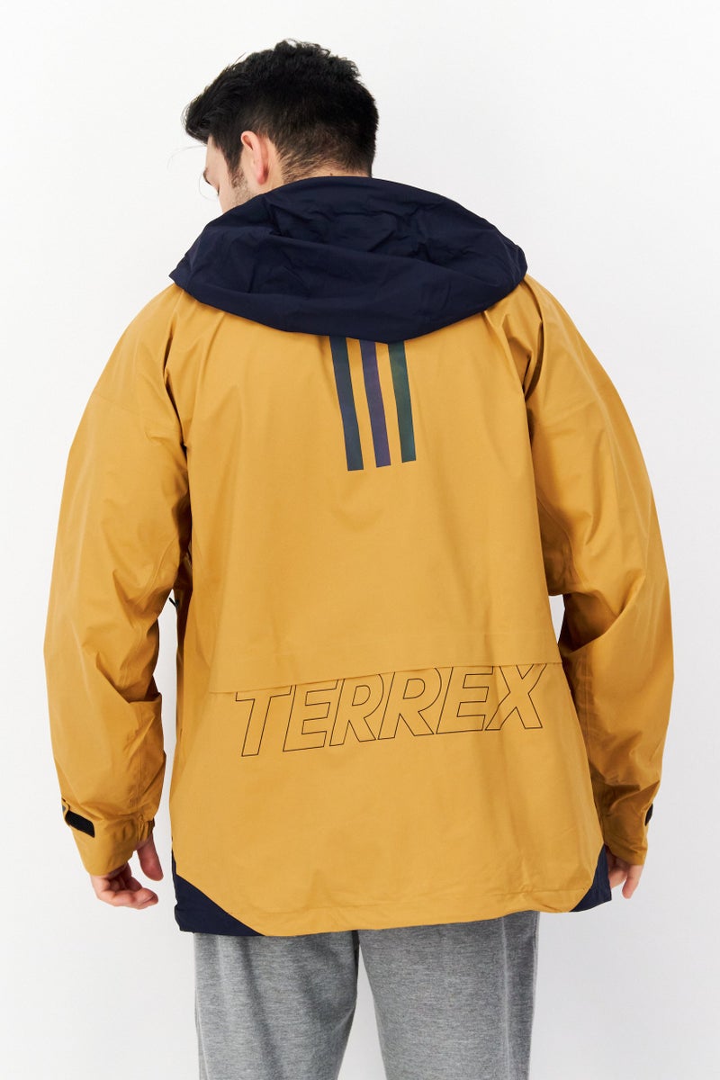 Men Sportswear Fit Brand Logo Training jacket, Brown