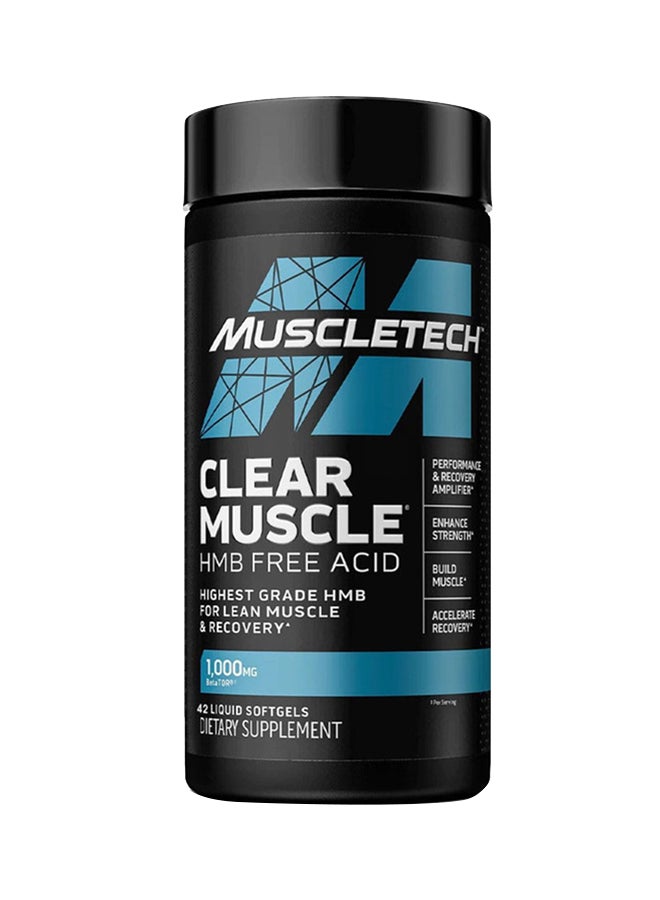 Clear Muscle HMB Free-Acid 42 Softgels