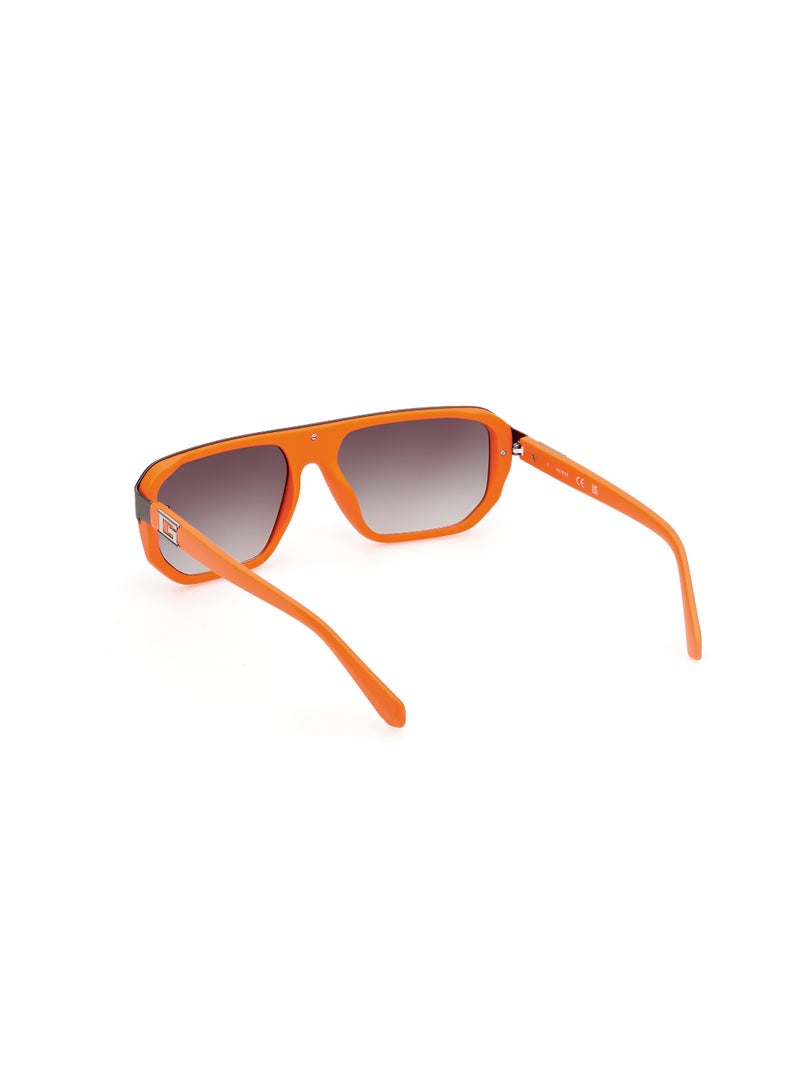 Men's UV Protection Asymmetrical Shape Plastic Sunglasses GU0012443P59 - Lens Size: 59 Mm - Matte Orange