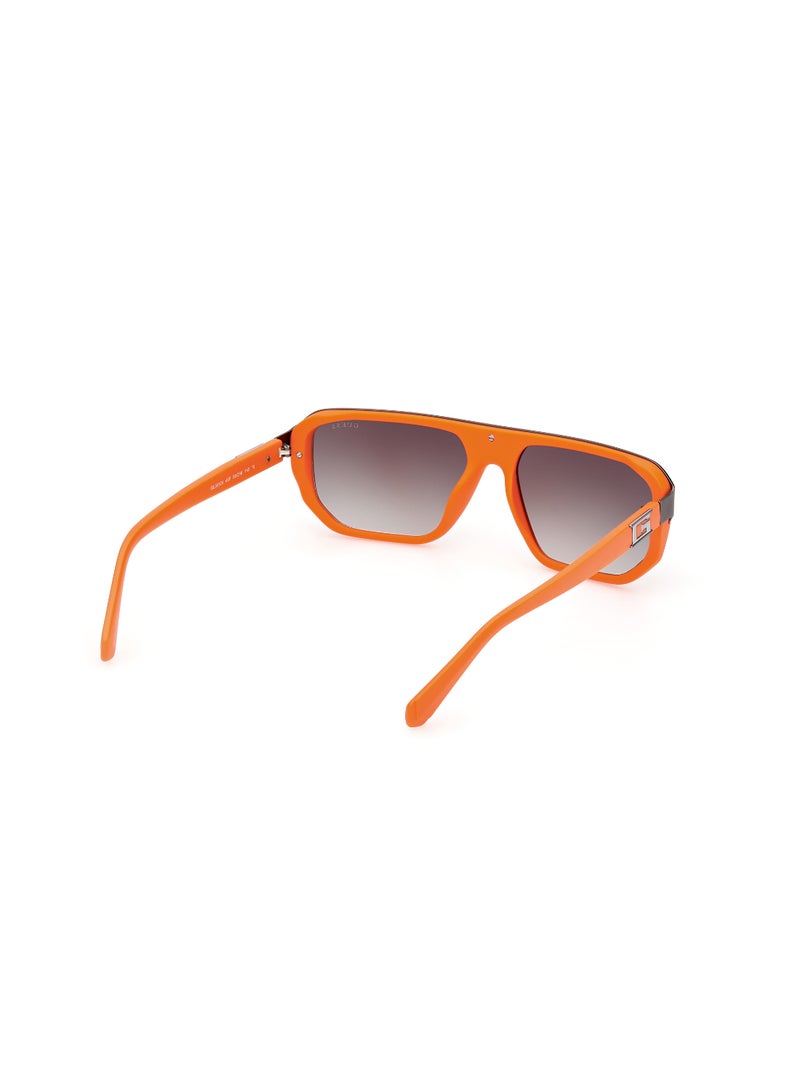 Men's UV Protection Asymmetrical Shape Plastic Sunglasses GU0012443P59 - Lens Size: 59 Mm - Matte Orange