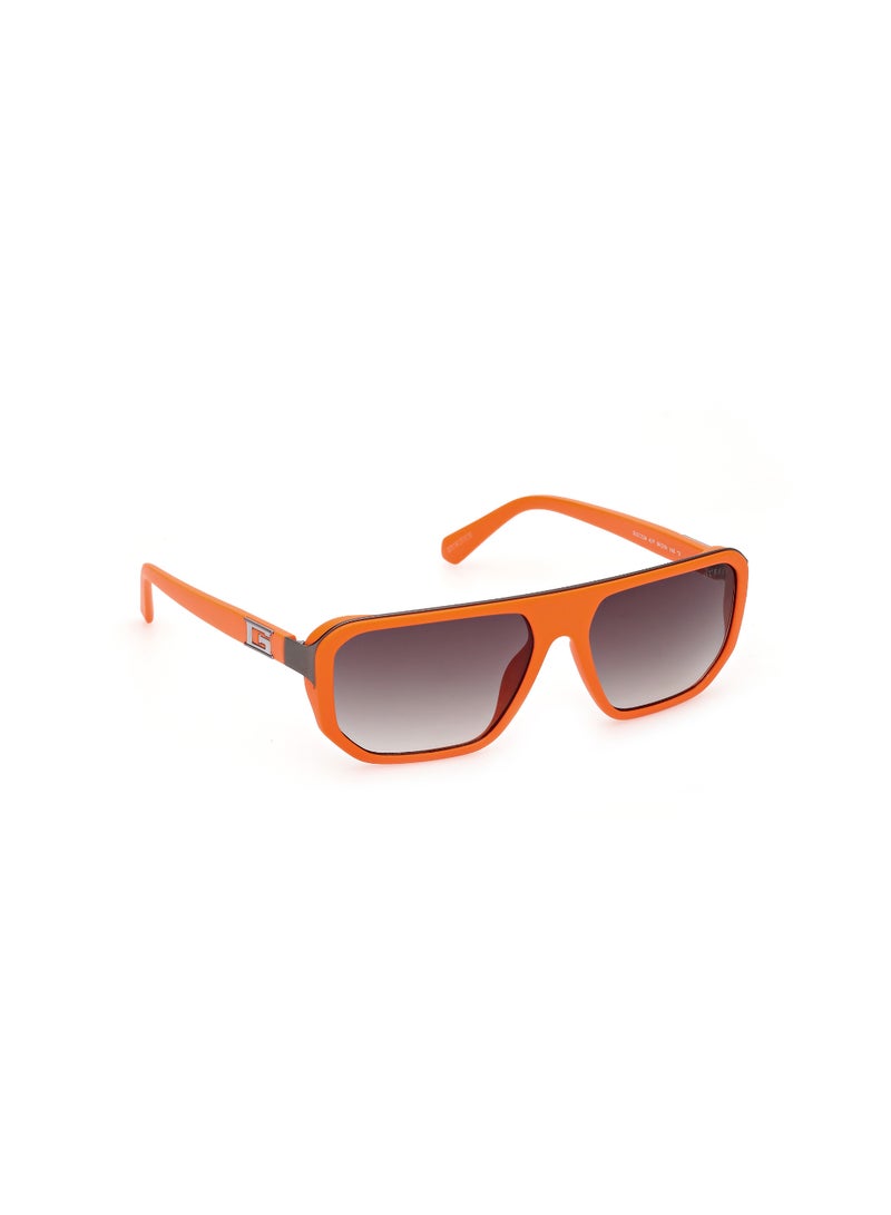 Men's UV Protection Asymmetrical Shape Plastic Sunglasses GU0012443P59 - Lens Size: 59 Mm - Matte Orange