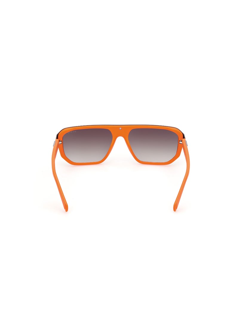 Men's UV Protection Asymmetrical Shape Plastic Sunglasses GU0012443P59 - Lens Size: 59 Mm - Matte Orange