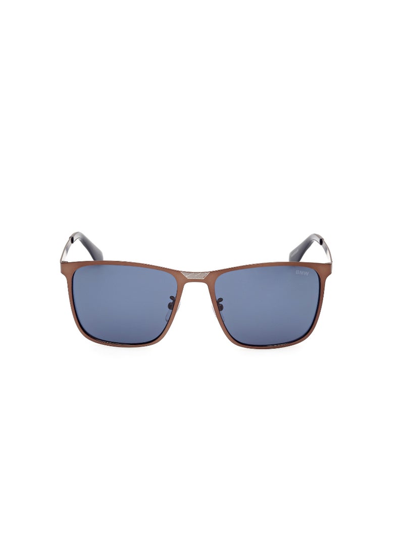 Men's UV Protection Navigator Shape Metal Sunglasses BW0052-H38V56 - Lens Size: 56 Mm - Bronze