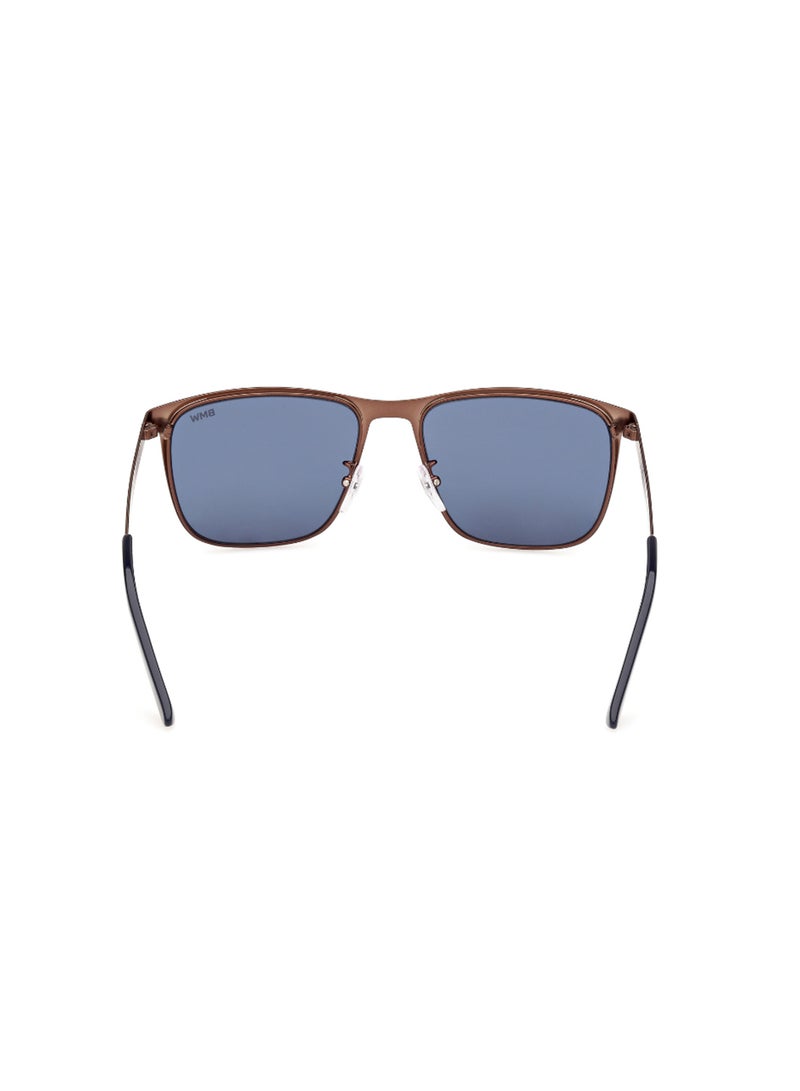 Men's UV Protection Navigator Shape Metal Sunglasses BW0052-H38V56 - Lens Size: 56 Mm - Bronze