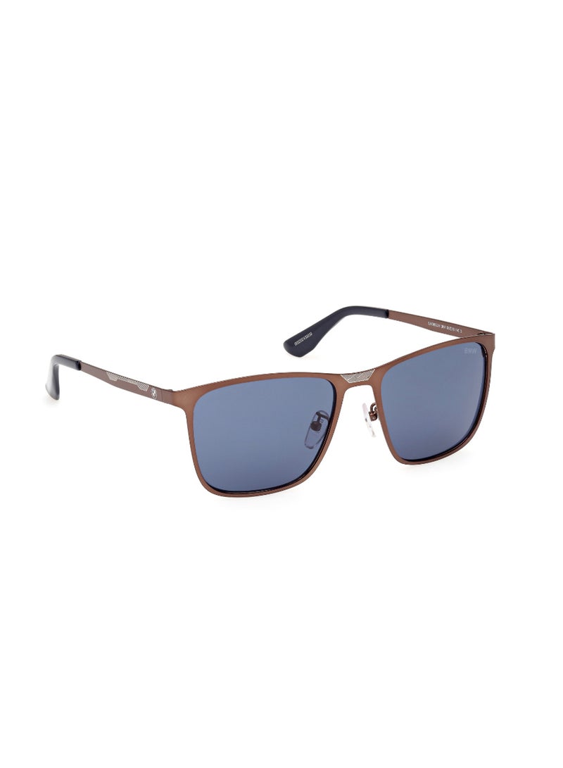 Men's UV Protection Navigator Shape Metal Sunglasses BW0052-H38V56 - Lens Size: 56 Mm - Bronze