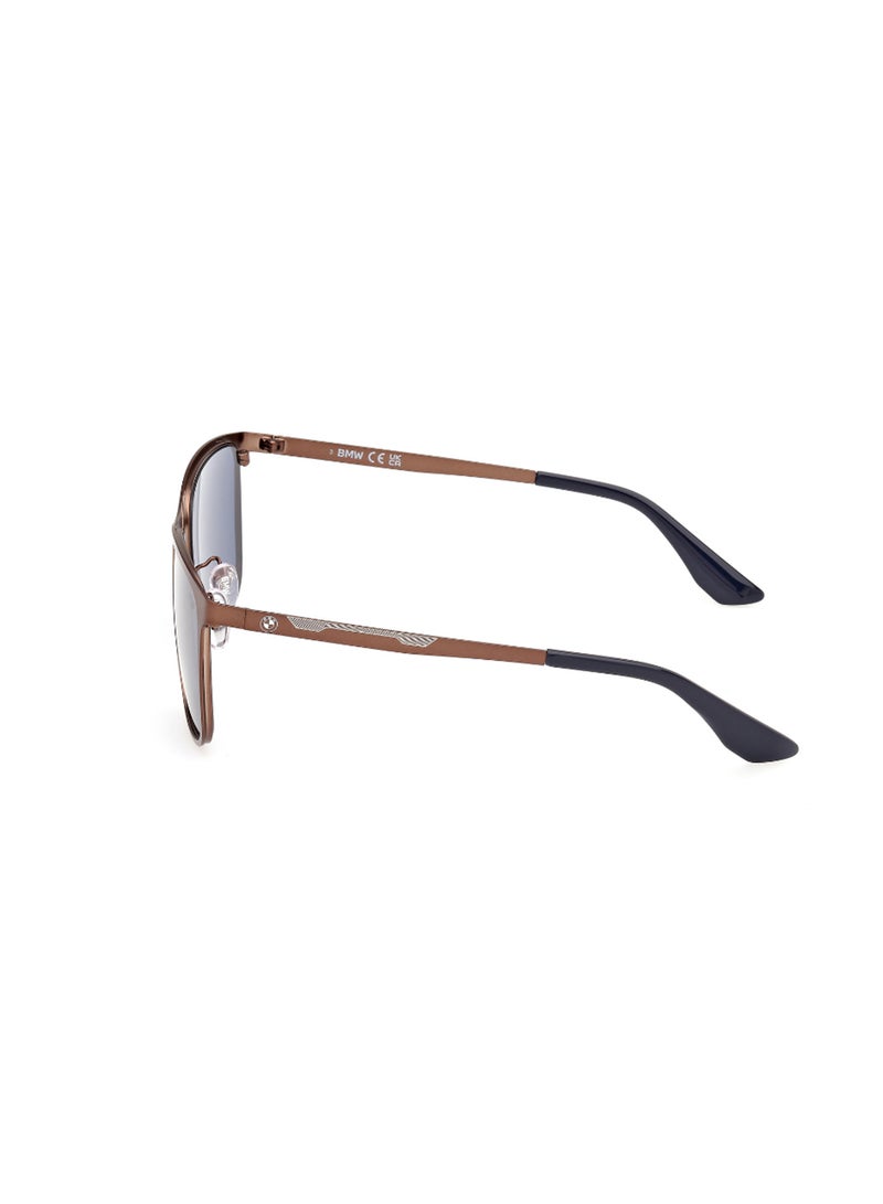 Men's UV Protection Navigator Shape Metal Sunglasses BW0052-H38V56 - Lens Size: 56 Mm - Bronze