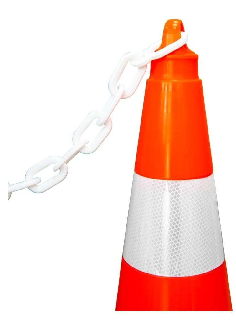 BERRY 5-Pcs Traffic Cone 70cm – Unbreakable Soft PVC Reflective Road Safety Cones for Enhanced Visibility