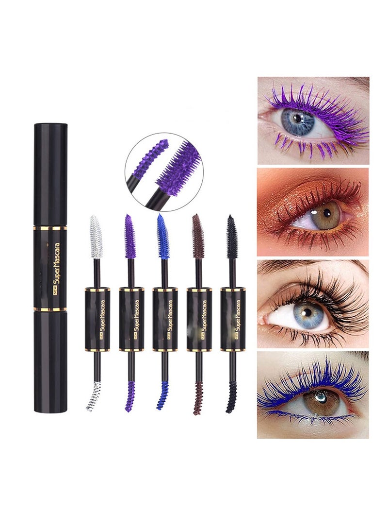 5 Color Waterproof Mascara Set, Long Lasting, Volumizing and Curling Eyelash Makeup for a False Lash Effect, 0.2 fl oz Each