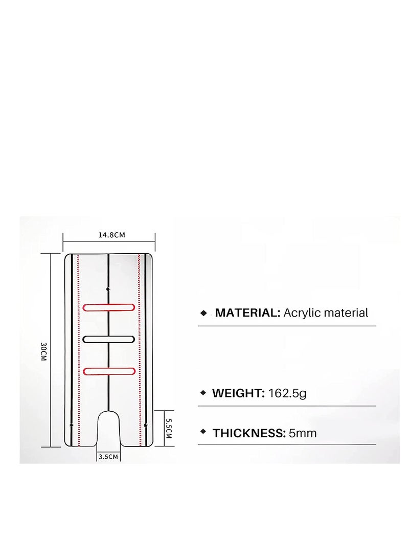Portable Golf Putting Mirror with Alignment Lines, Professional Training Aid for Beginners, Includes Black Golf Towel for Practice